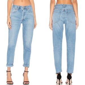 AGOLDE FEEL GOOD High Rise Classic Straight Slim Jeans- Light Wash - 26